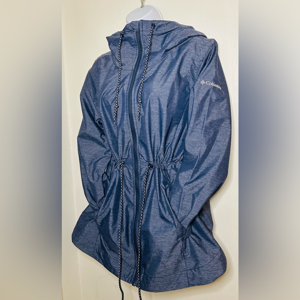 Columbia Navy Heather Hooded Jacket
